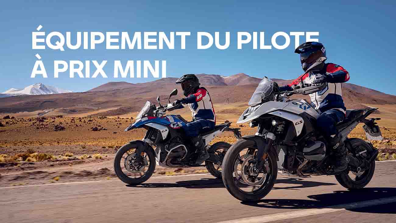 Equipement du pilote BMW Motorrad en promotion