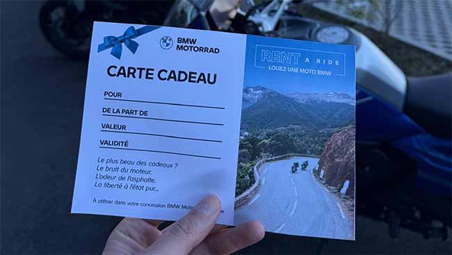 Nouveauté : Offrez un week-end à moto