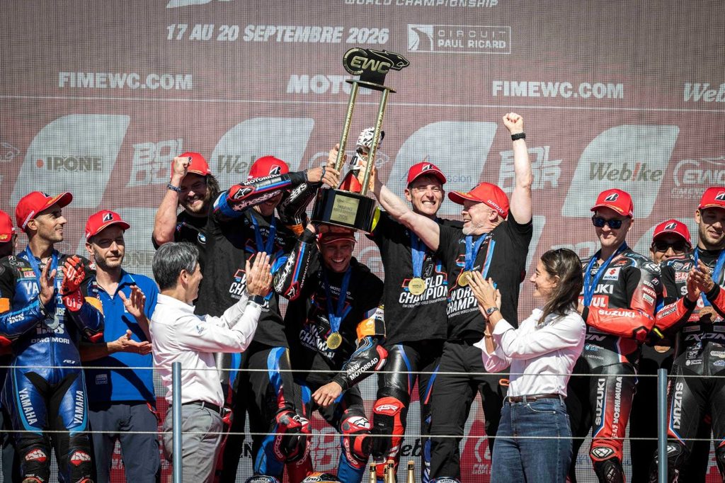 Podium du championnat FIM EWC avec la BMW Motorrad Endurance Team 