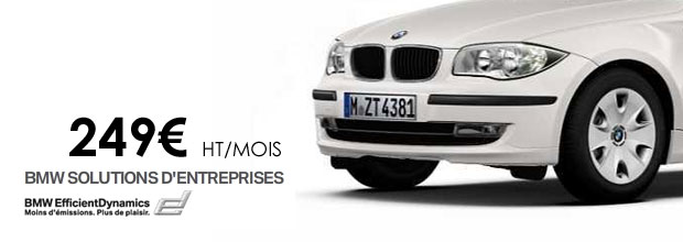 BMW Solutions Entreprises : La BMW Série 116D Edition