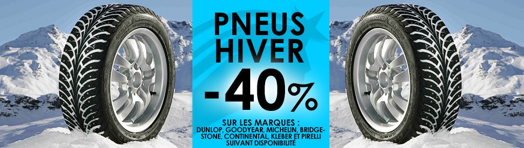 PNEUS HIVER: 40% de remise !