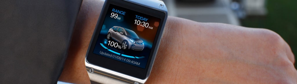 La BMW i3 se pilote à l’aide de la Samsung Galaxy Gear