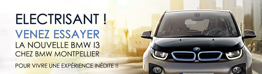 Venez essayer la nouvelle BMW i3 chez BMW Montpellier