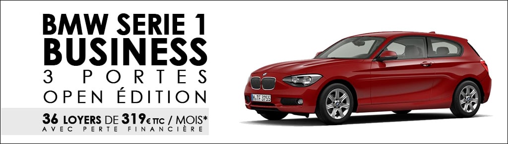 BMW SOLUTIONS ENTREPRISES : BMW Série 1 BUSINESS OPEN EDITION