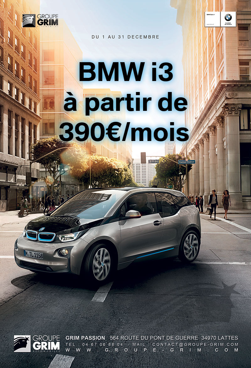 BMWi3 à partir de 390€mois (1)