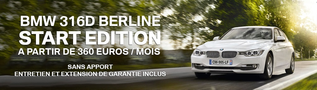 BMW 316D Berline à partir de 25.900€