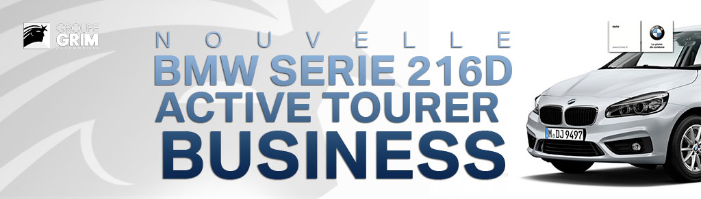 NOUVELLE BMW SERIE 216D BUSINESS A PARTIR DE 360€/MOIS