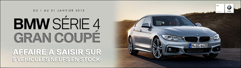 5 BMW Série 4 Gran Coupé à saisir !