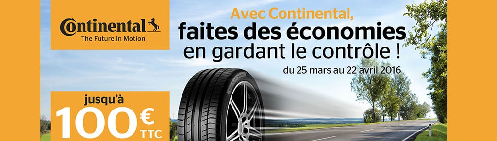 PNEUS CONTINENTAL: FAITES DES ECONOMIES