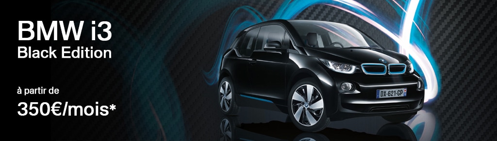 BMW I3 BLACK EDITION À PARTIR DE 350€ PAR MOIS
