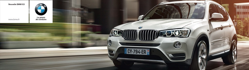 NOUVELLE BMW X3 A PARTIR DE 470€/MOIS