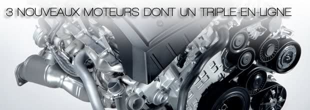 BMW assure 3 nouveaux moteurs dont un triple-en-ligne