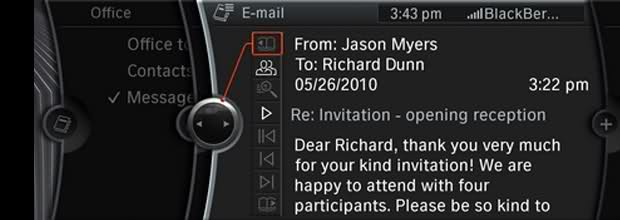 BMW ConnectedDrive : lecture des mails à haute voix