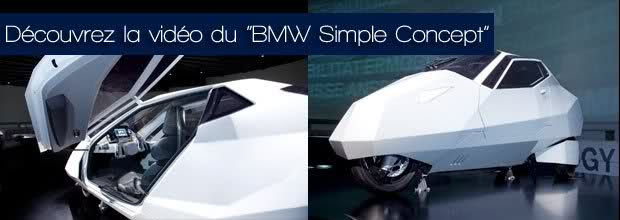 BMW: Découvrez la vidéo du Simple Concept