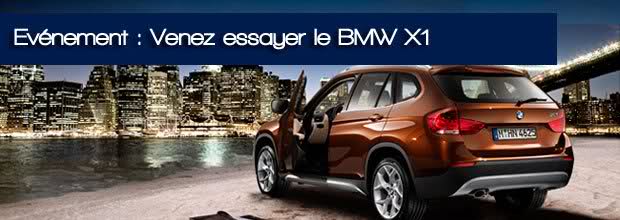 Evénement : venez essayer le BMW X1