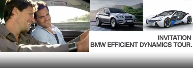 INVITATION POUR LE BMW EFFICIENT DYNAMICS TOUR 2010