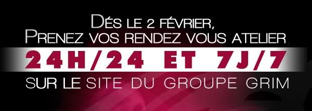 Nouveau : la prise de vos rendez-vous atelier en ligne.