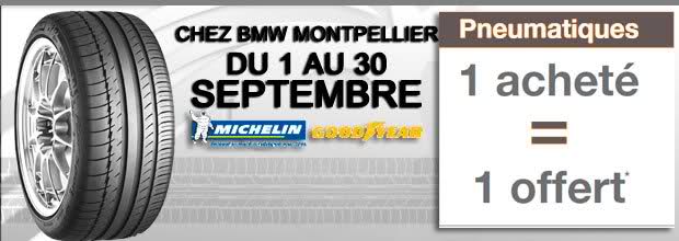 OFFRE PNEUMATIQUE CHEZ BMW MONTPELLIER !