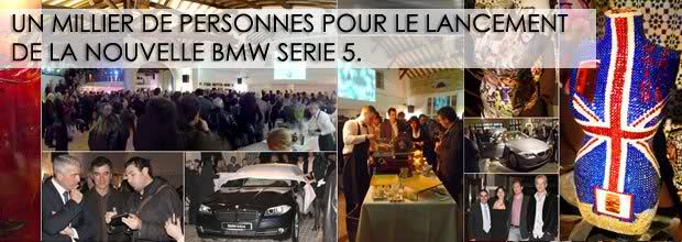 Un millier de personnes pour le lancement de la nouvelle BMW SERIE 5.