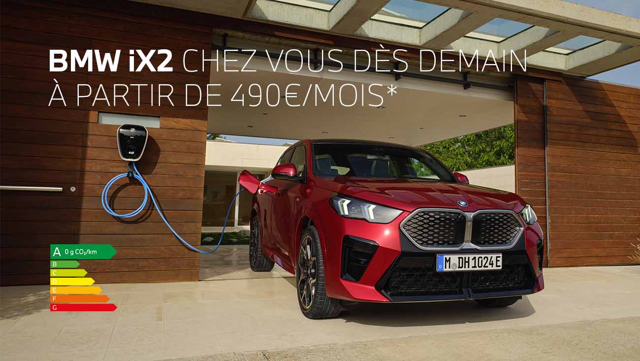 BMW iX2 rouge