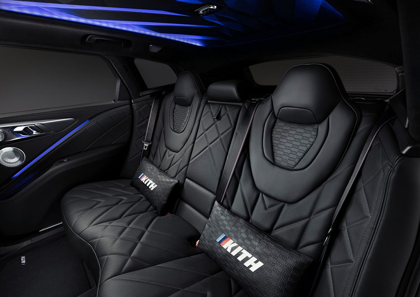 Intérieur de la BMW XM Kith collaboration