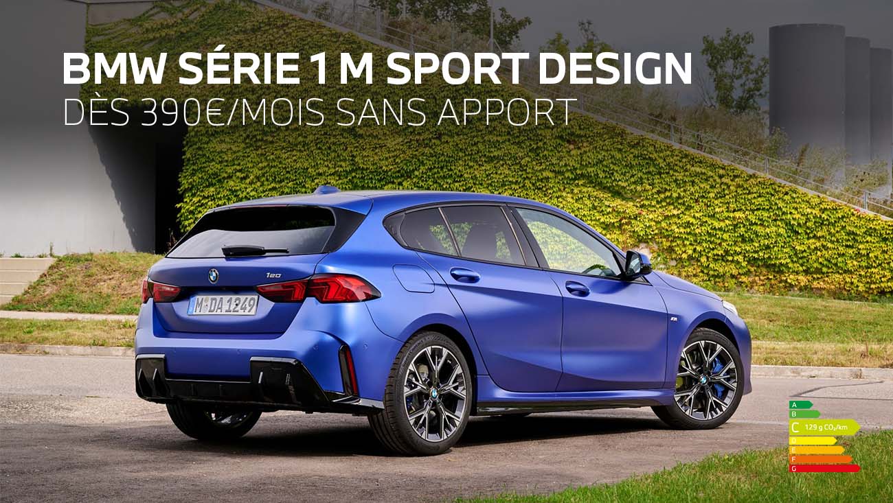 Offre VN 1 été 2025 BMW Série 1 bleue