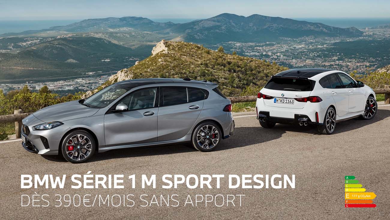 BMW Série 1 bleue