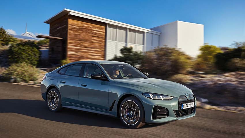 BMW i4 M50 dotée du mode B