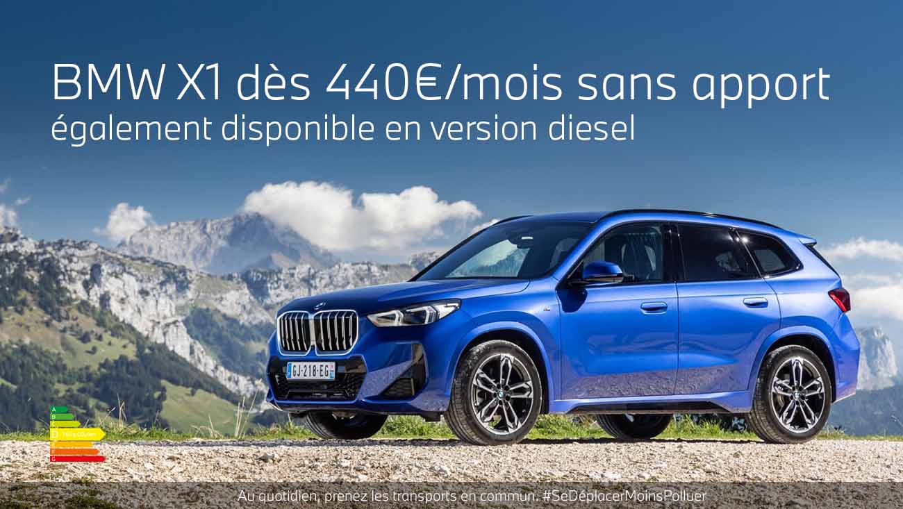 BMW Série 1 bleue