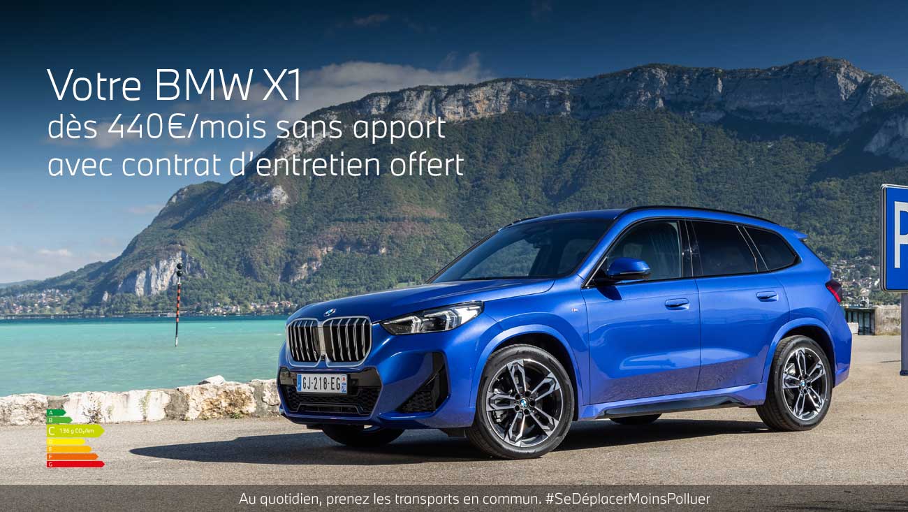 BMW Série 1 bleue