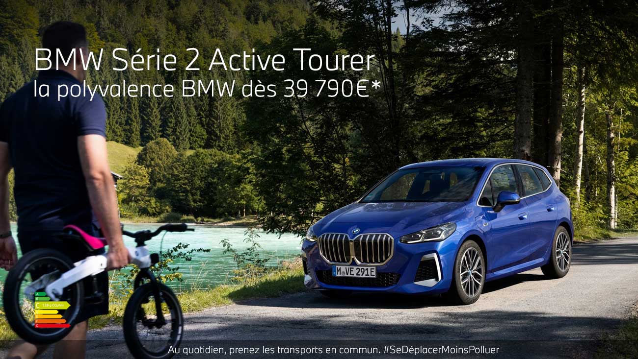 BMW Série 1 bleue