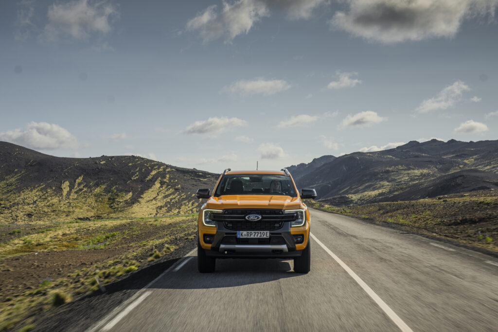 Ford Ranger en Aveyron sur terrain difficile