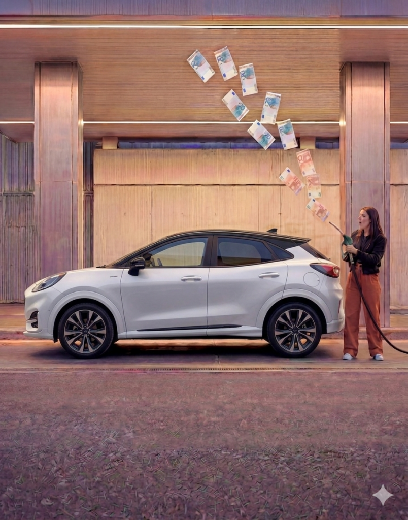 Ford Puma Hybride : 0 € d&rsquo;apport, 1 an de carburant offert,      zéro compromis !