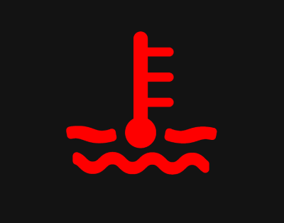 voyant rouge allumé