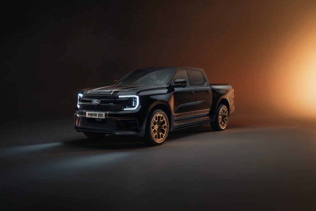 Ford Ranger MS-RT Champion Edition noir Agate Black avec jantes dorées de 21 pouces