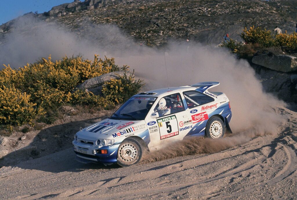 Ford Escort RS Cosworth en rallye WRC, inspiration du Ranger MS-RT Champion Edition
