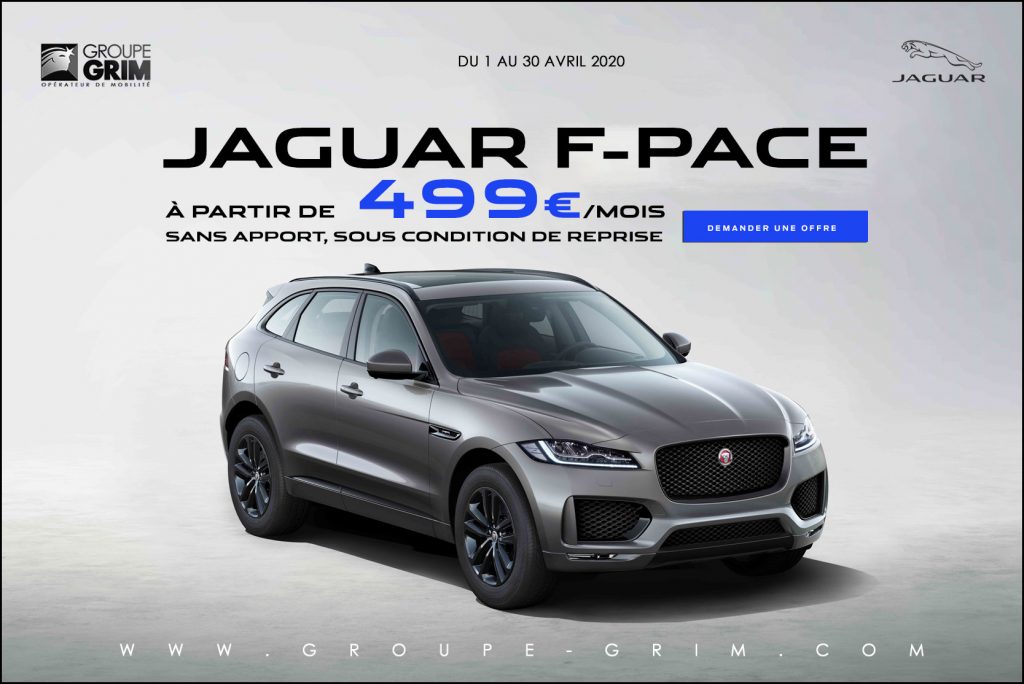 JAGUAR F-PACE A PARTIR DE 499€/MOIS 1 fleet ipacEe