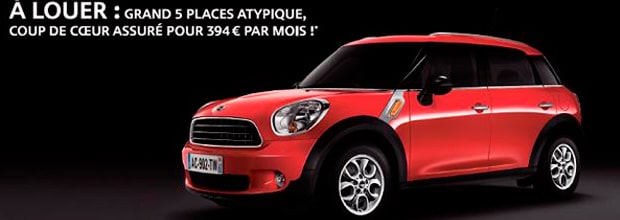 Affaires : La MINI COUNTRYMAN ONE