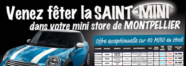 La « Saint-MINI » ! Les bonnes affaires MINI !