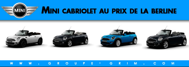 4 Mini cabriolet au prix de la berline