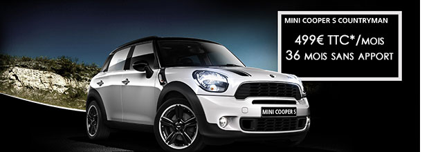 Affaires : MINI Countryman Cooper S à 499€ */mois