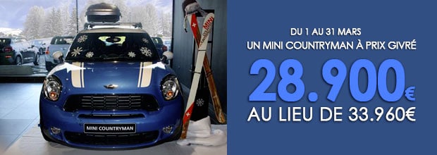 Un MINI Countryman à prix givré