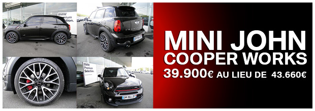 AFFAIRE SUR UNE MINI JOHN COOPER WORKS DE DEMONSTRATION