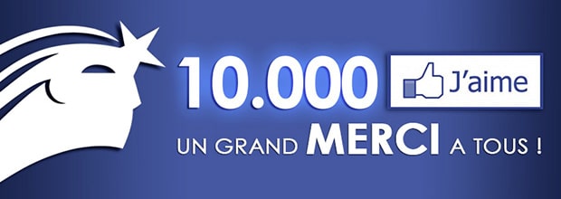 10.000 « j’aime » sur Facebook