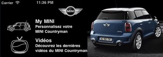 MINI Countryman: l’application Iphone