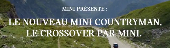 Découvrez le film du nouveau MINI COUNTRYMAN