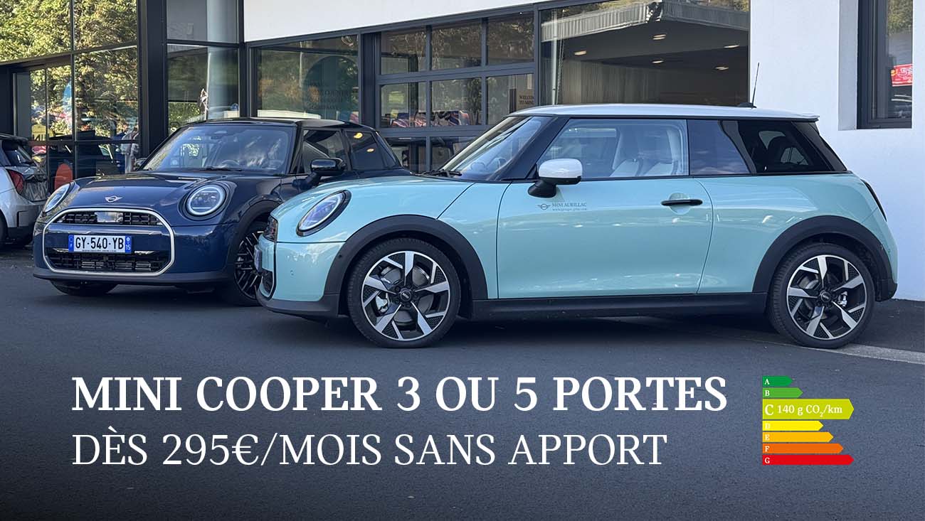 MINI Cooper 3 portes et MINI Cooper 5 portes