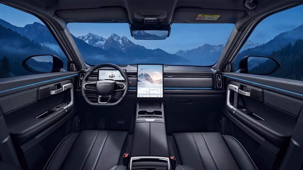 jaecoo 7 hybride rechargeable interieur