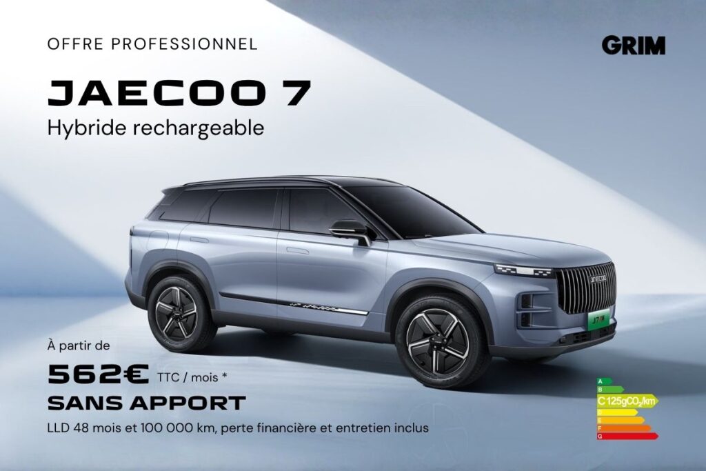 offre professionnels jaecoo 7