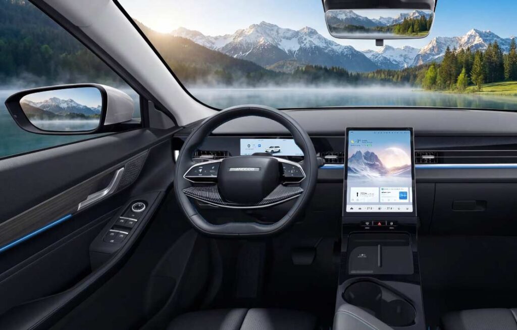 jaecoo 5 100 electrique interieur